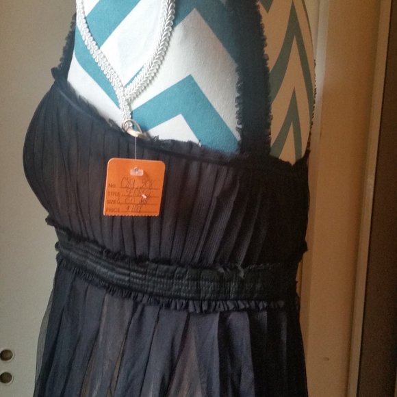 Badgley Mischka Black Long Dress Size 8 - Picture 8 of 14